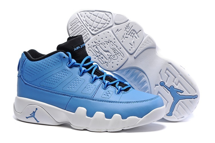 Nike Air Jordan 9 Retro Low Pantone University Blue Black White Shoes